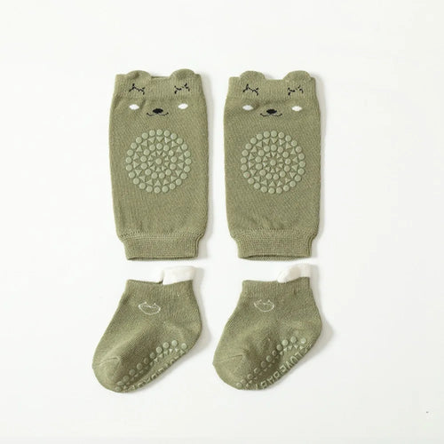 Fall Prevention Crawling Phase Knot Protector Socks Warm Anti Friction