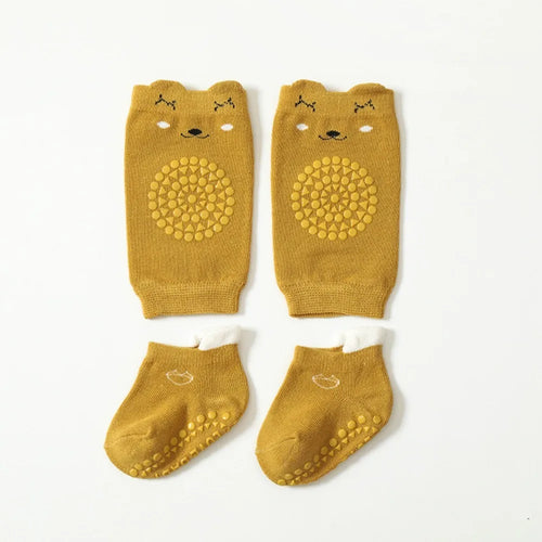 Fall Prevention Crawling Phase Knot Protector Socks Warm Anti Friction